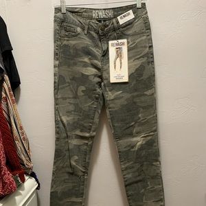 Rewash camouflage jeans